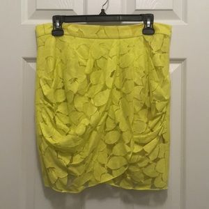 Neon Yellow lace skirt